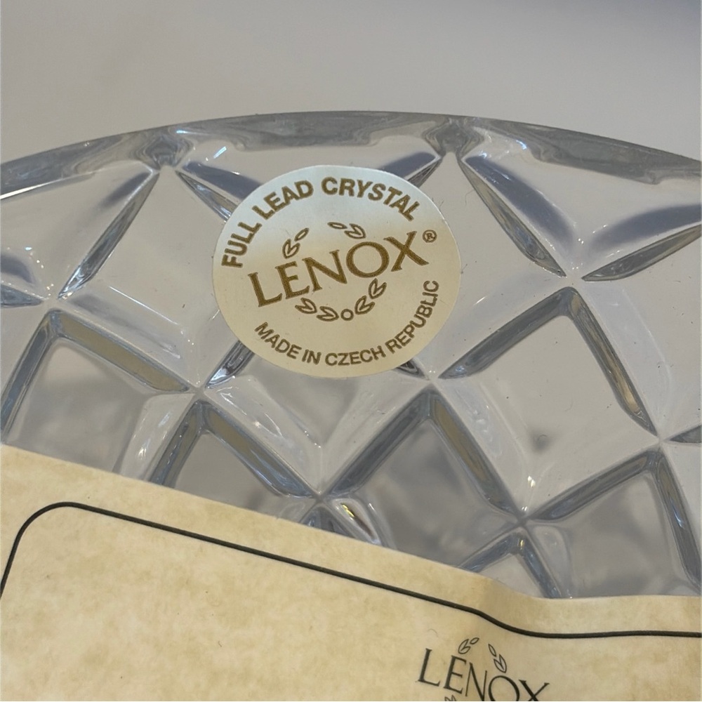 Set of 4 Lenox Crystal Diamond Bowls with Certificates - Picture 3 of 7